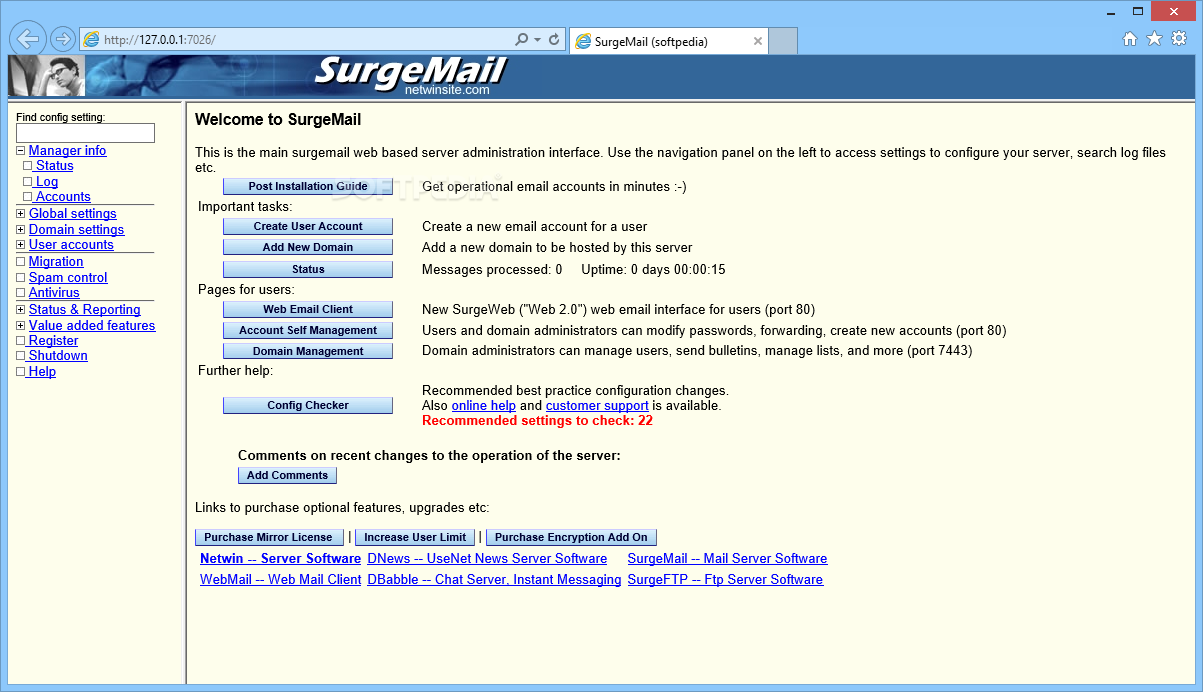 Top 21 Internet Apps Like SurgeMail Mail Server - Best Alternatives