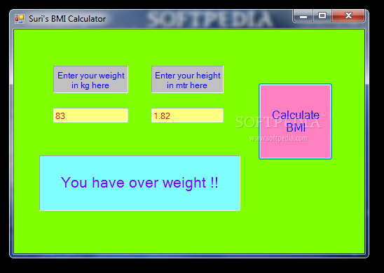 Suri's BMI Calculator