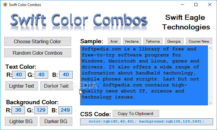 Swift Color Combos
