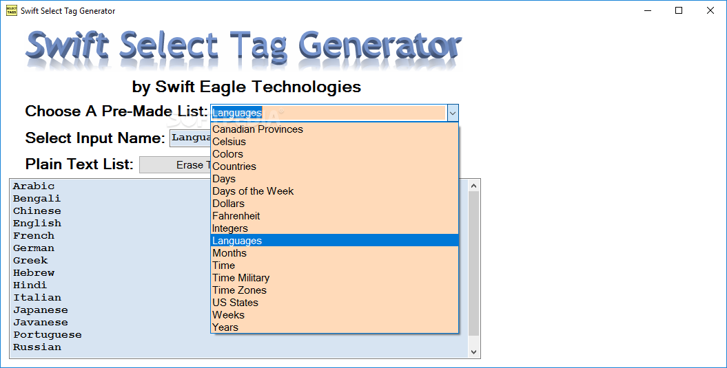 Top 38 Internet Apps Like Swift Select Tag Generator - Best Alternatives