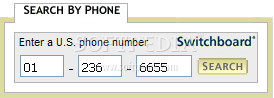 Switchboard Reverse Phone Search Widget