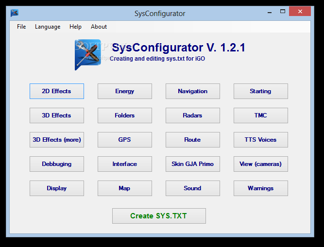 iGo SysConfigurator