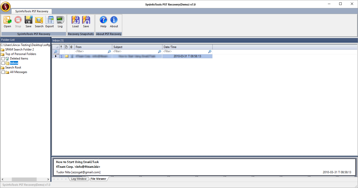 SysInfoTools PST Recovery