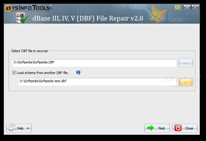 SysInfoTools dBase (DBF) File Repair