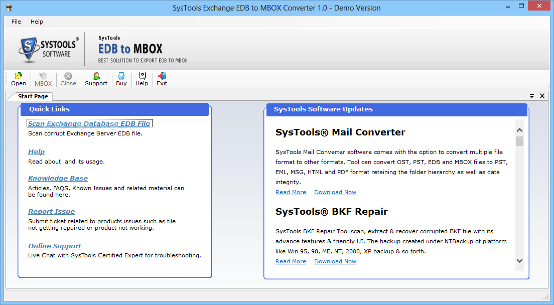 SysTools Exchange EDB to MBOX Converter