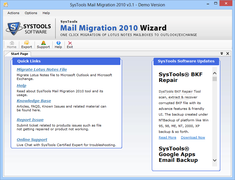 SysTools Mail Migration
