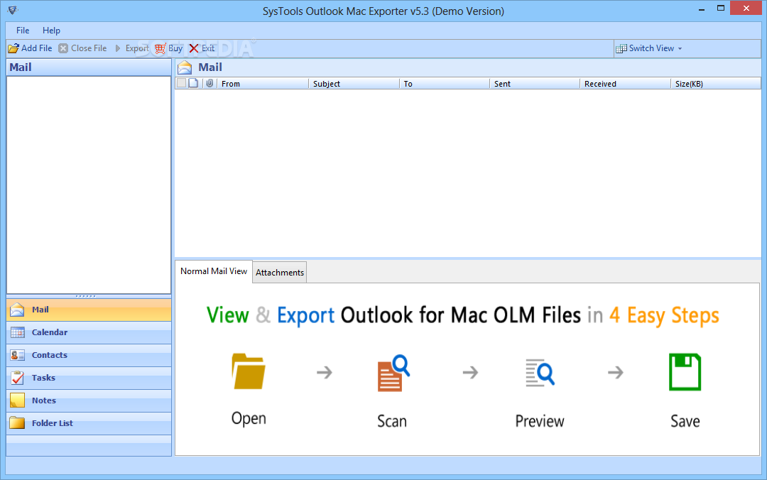 SysTools Outlook Mac Exporter