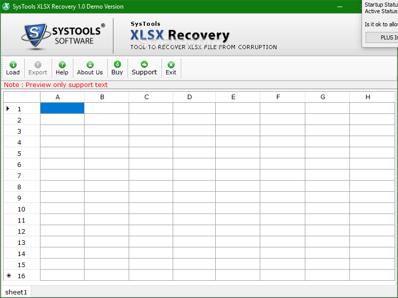 SysTools XLSX Recovery