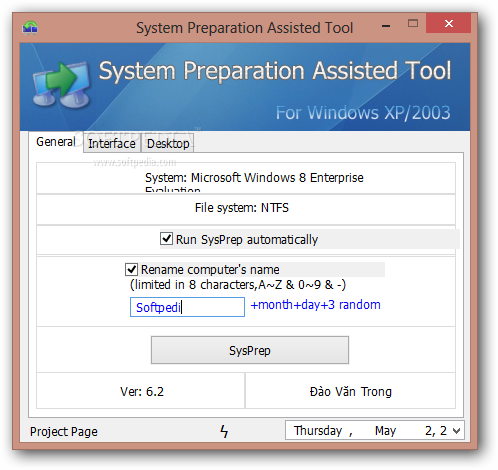 System Preparation Assisted Tool