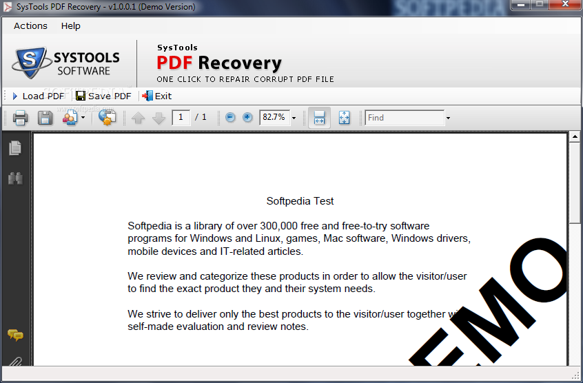 Systools PDF Recovery