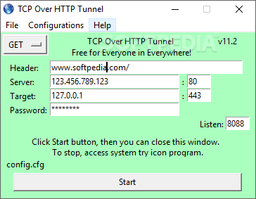 TCP Over HTTP Tunnel