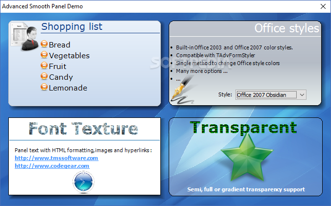 TMS ToolPanels