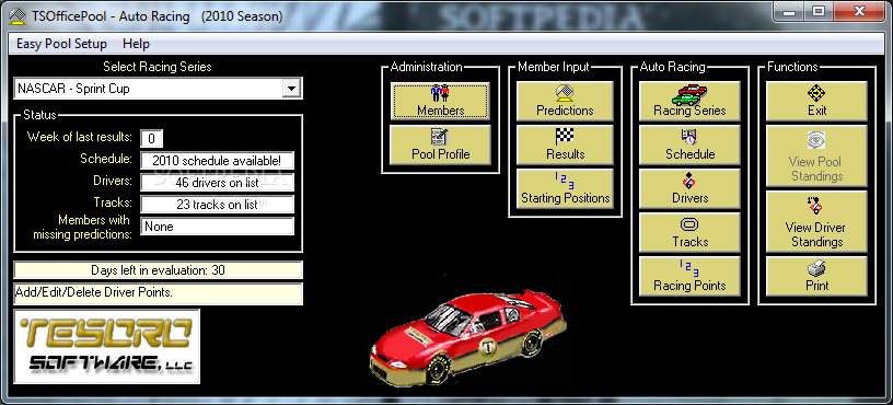TSOfficePool - Auto Racing