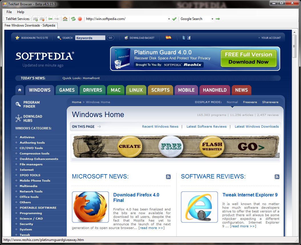TekNet Web Browser