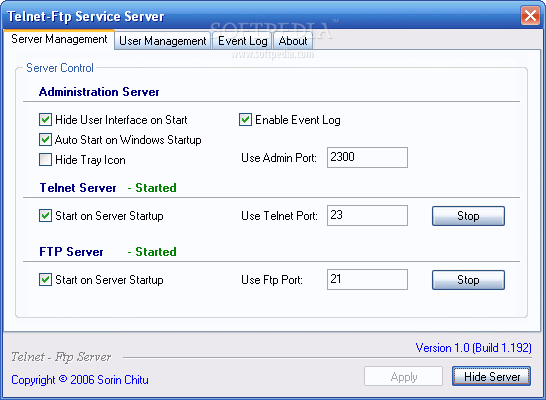 Telnet Ftp Server