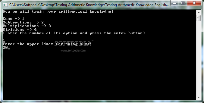 Testing Arithmetic Knowledge Portable