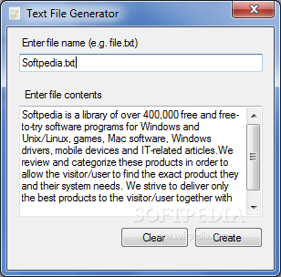 Text File Generator