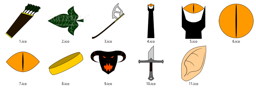 The Lord Of The Rings Icons Pack
