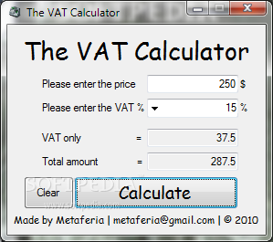 The VAT Calculator
