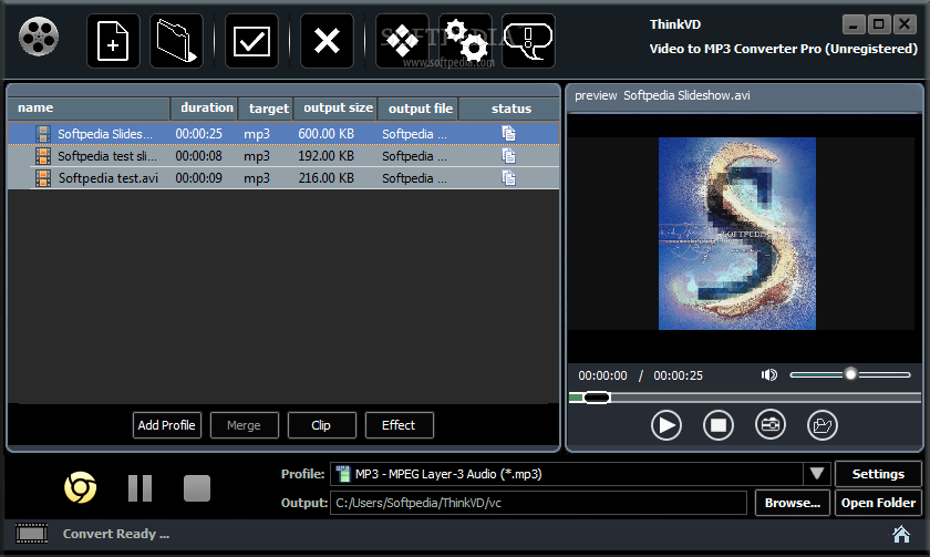 ThinkVD Video to MP3 Converter Pro
