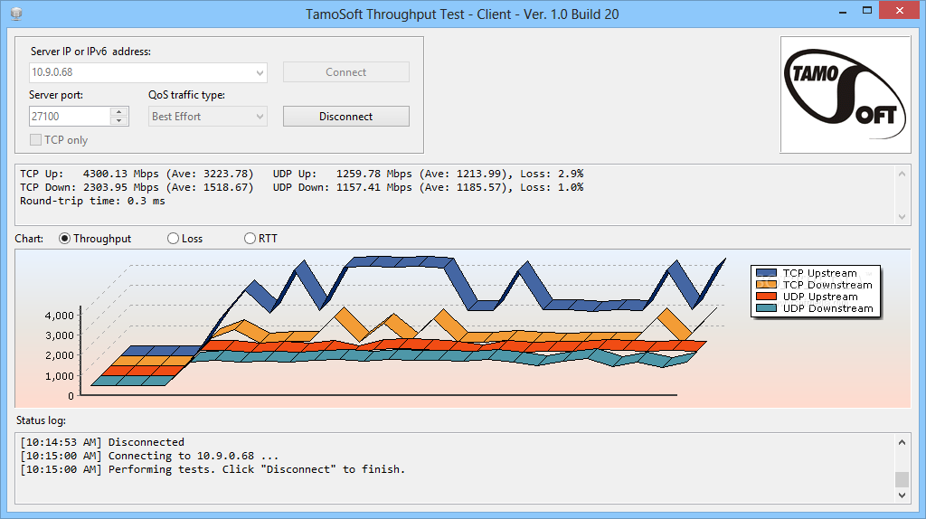 TamoSoft Throughput Test