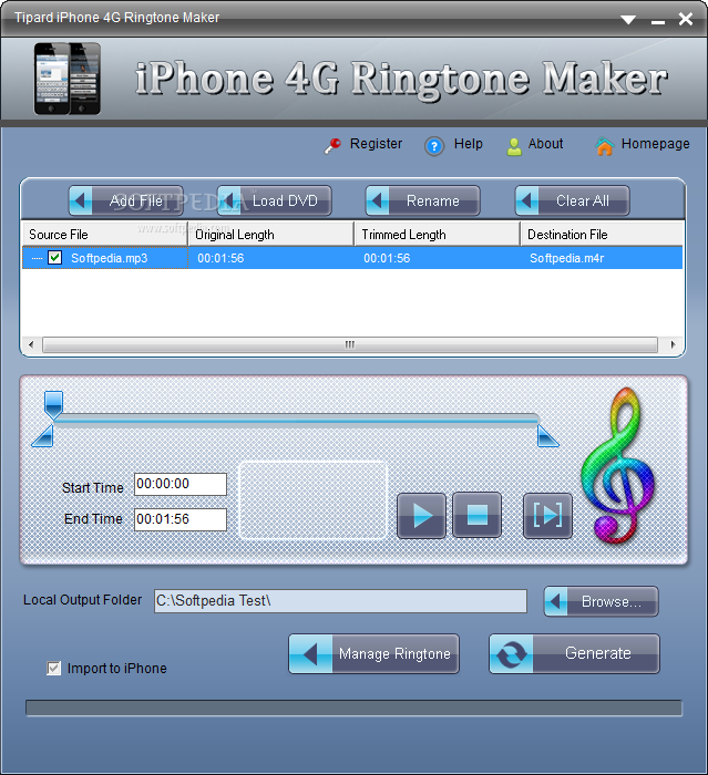 Tipard iPhone 4G Ringtone Maker