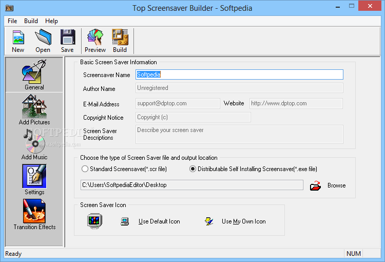 Top Screensaver Builder