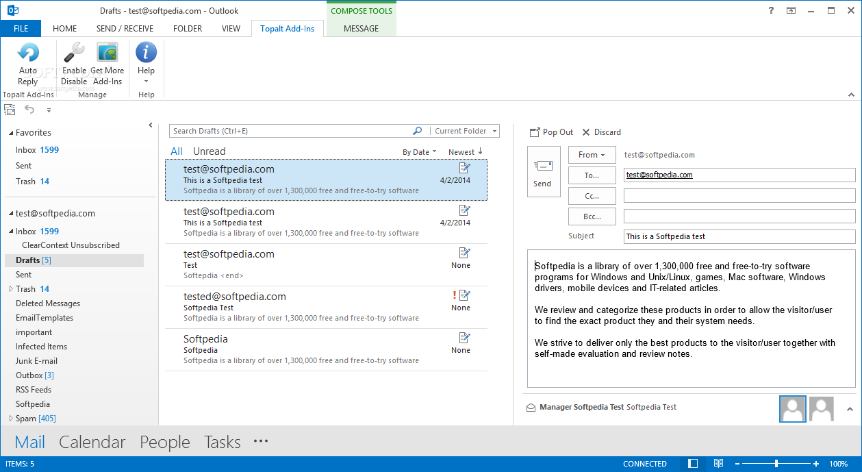 Topalt Auto Reply for Outlook
