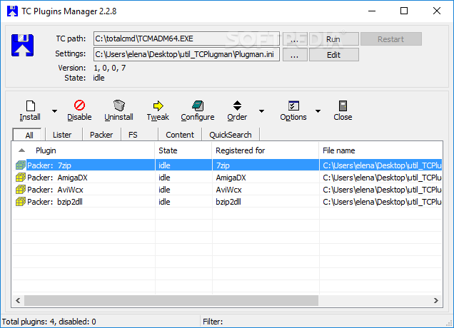 TC Plugins Manager