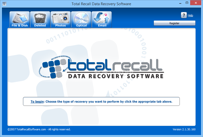 Total Recall Data Recovery Software