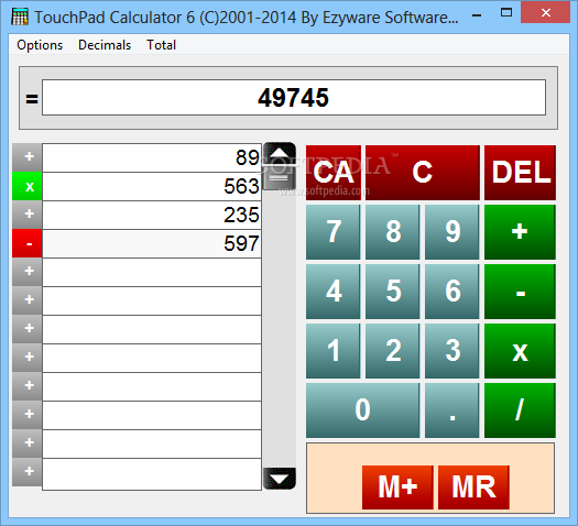 TouchPad Calculator