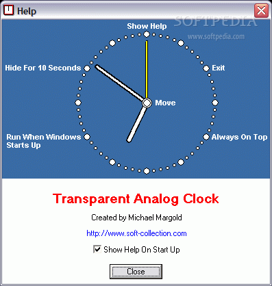 Transparent Analog Clock