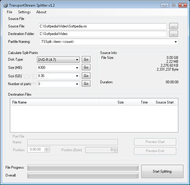 TransportStream Splitter