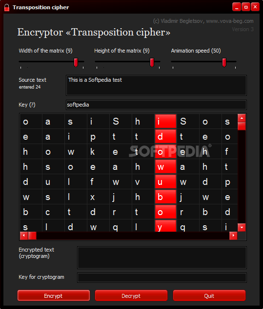 Transposition cipher