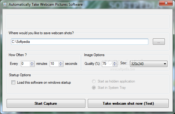 Automatically Take Webcam Pictures Software