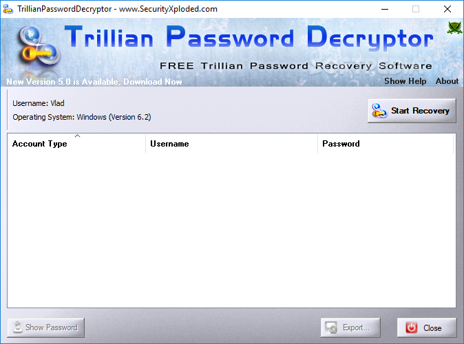 TrillianPasswordDecryptor Portable