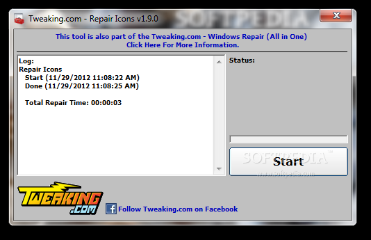 Tweaking.com - Repair Icons