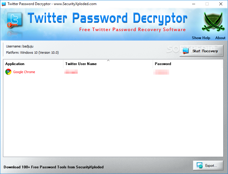 Top 30 Security Apps Like Twitter Password Decryptor - Best Alternatives