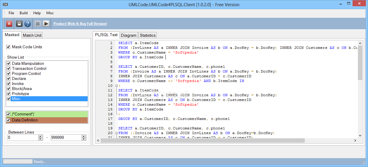 UMLCode for PL/SQL