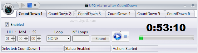UP2 Alarm after CountDown