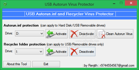 USB Autorun Virus Protector