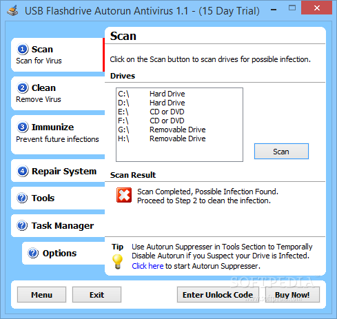 USB Flash Drive Autorun Antivirus