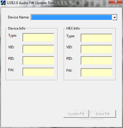 USB2.0 Audio Firmware Update Tool