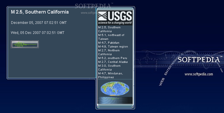 USGS Earthquake RSS Feed Reader