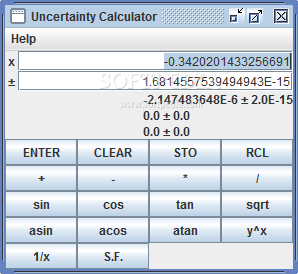 Uncertainty Calculator