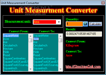 Unit Measurement Converter