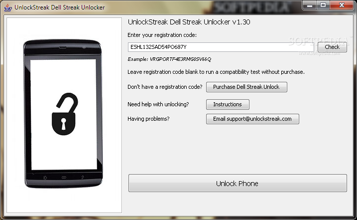 UnlockStreak Dell Streak Unlocker
