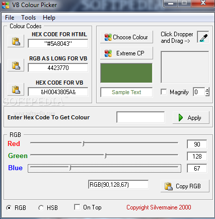 VB Colour Picker