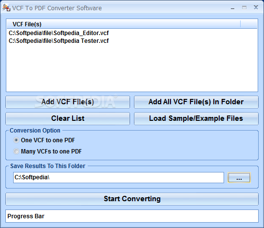 VCF To PDF Converter Software