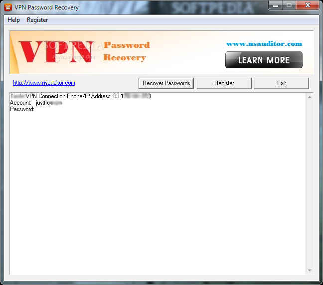 VPN Password Recovery